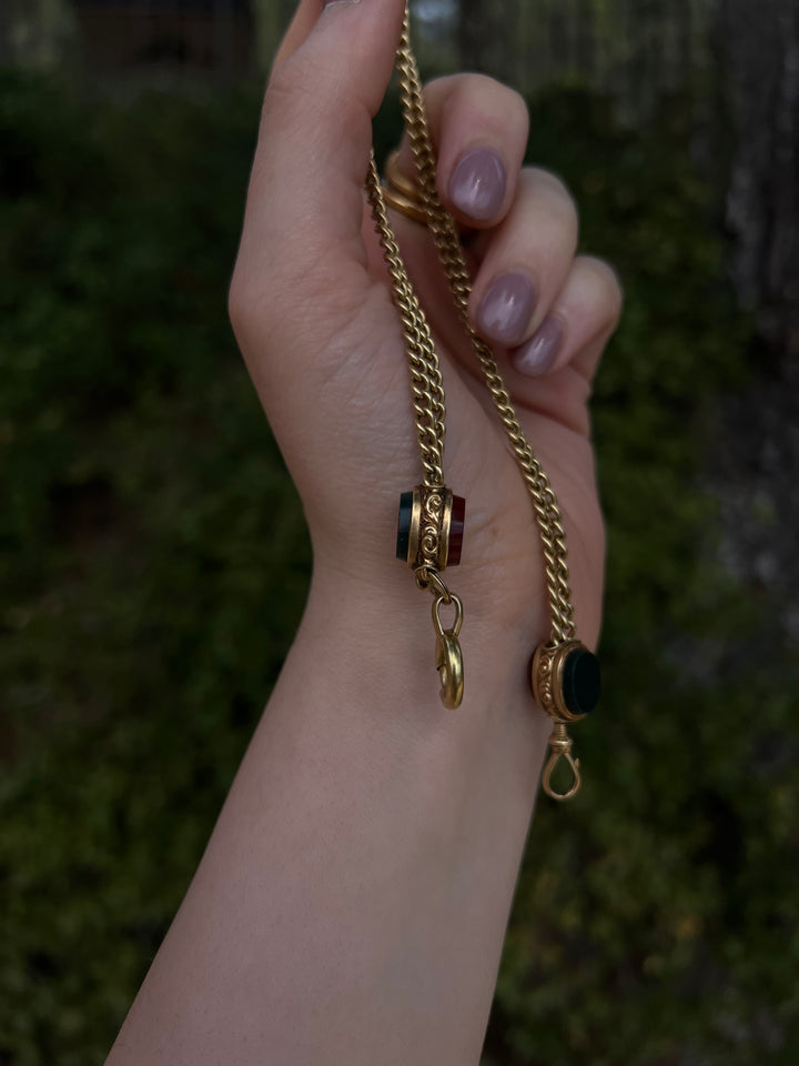 Delicious French Napoleon III Period Watch Chain 18ct