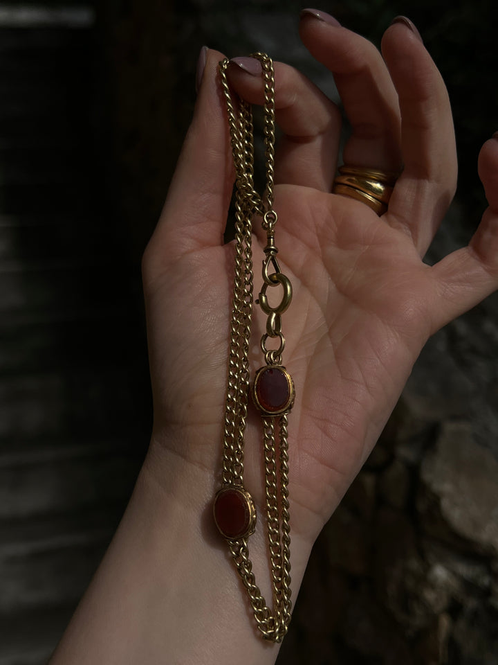 Delicious French Napoleon III Period Watch Chain 18ct