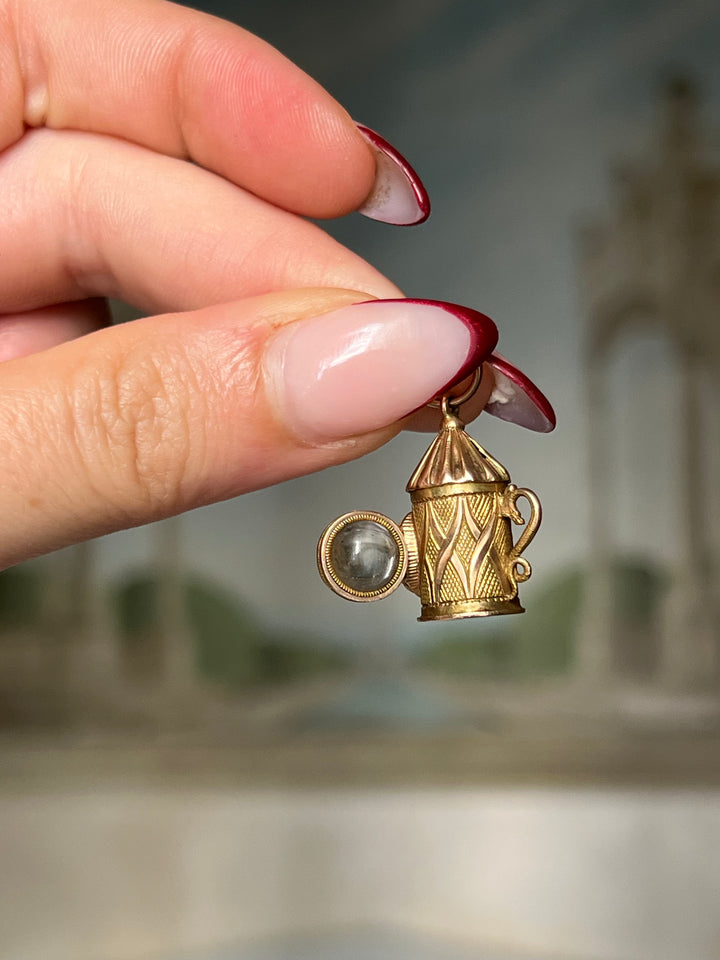 Cheeky Vintage French Lantern Charm in 14ct