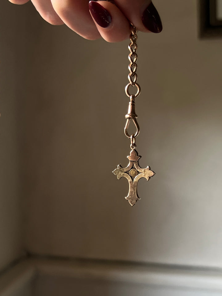 Ruby and Pearl Cross Circa 1875