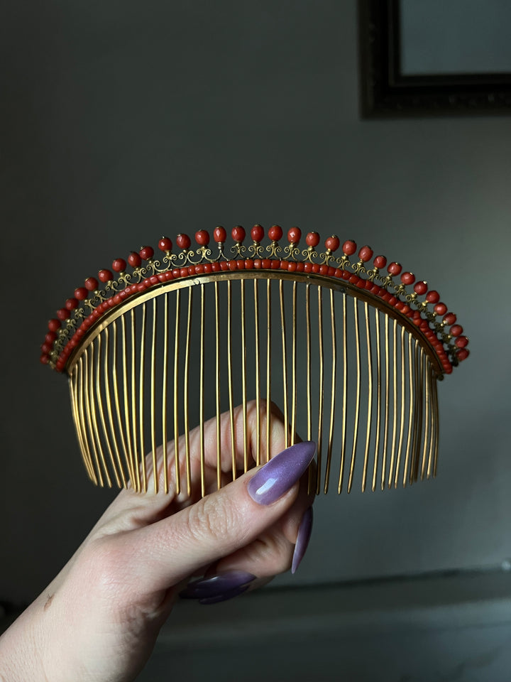 Napoleonic Period Coral Tiara