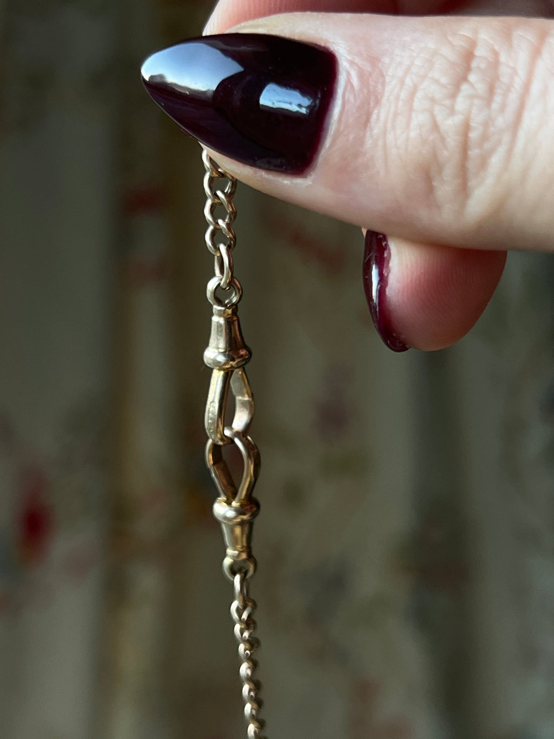 Fine English Double Dog Clip Chain