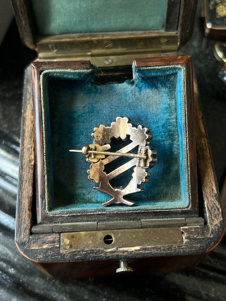 Late 18th C Georgian Diamond Sash Brooch