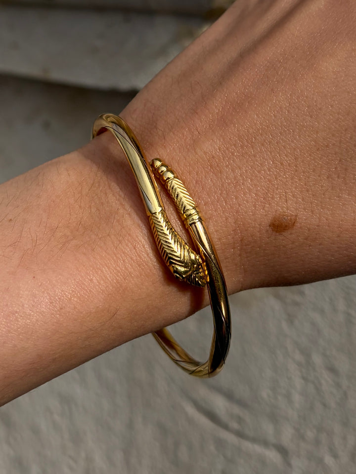 Tritone Snake Bangle in 18ct Circa 1970