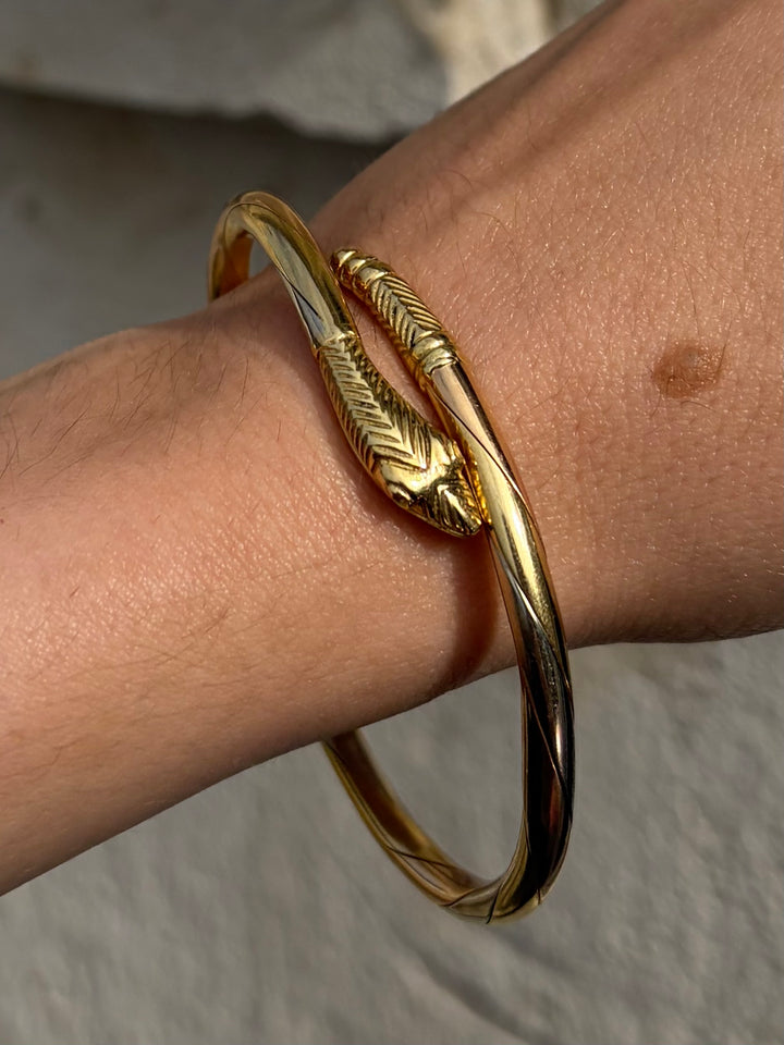 Tritone Snake Bangle in 18ct Circa 1970