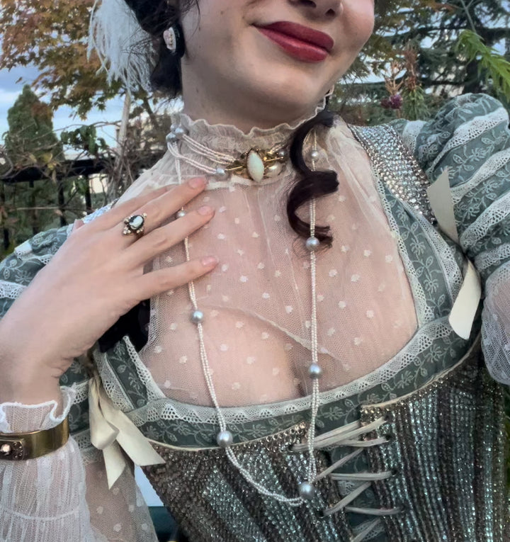 Victorian Opal Brooch with Decorative Bar Setting C. 1890