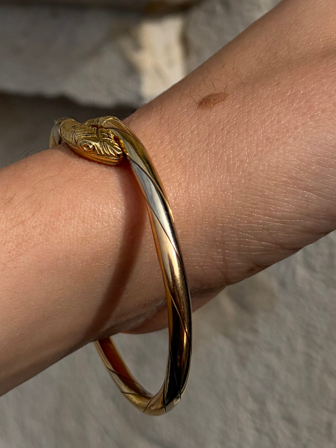 Tritone Snake Bangle in 18ct Circa 1970