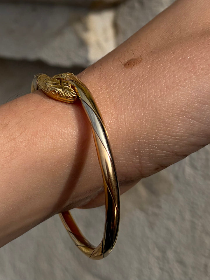 Tritone Snake Bangle in 18ct Circa 1970