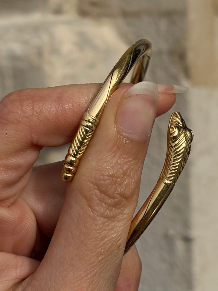 Tritone Snake Bangle in 18ct Circa 1970