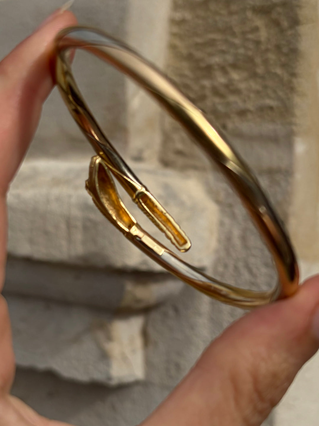 Tritone Snake Bangle in 18ct Circa 1970