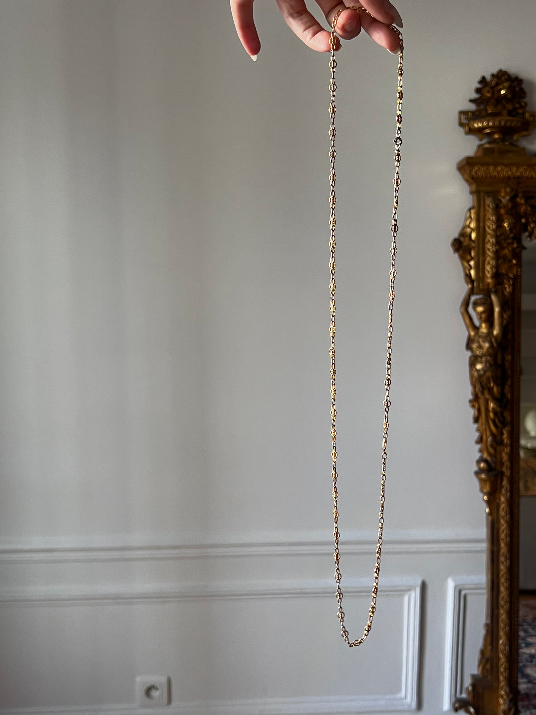 French Art Nouveau Long Chain circa 1900