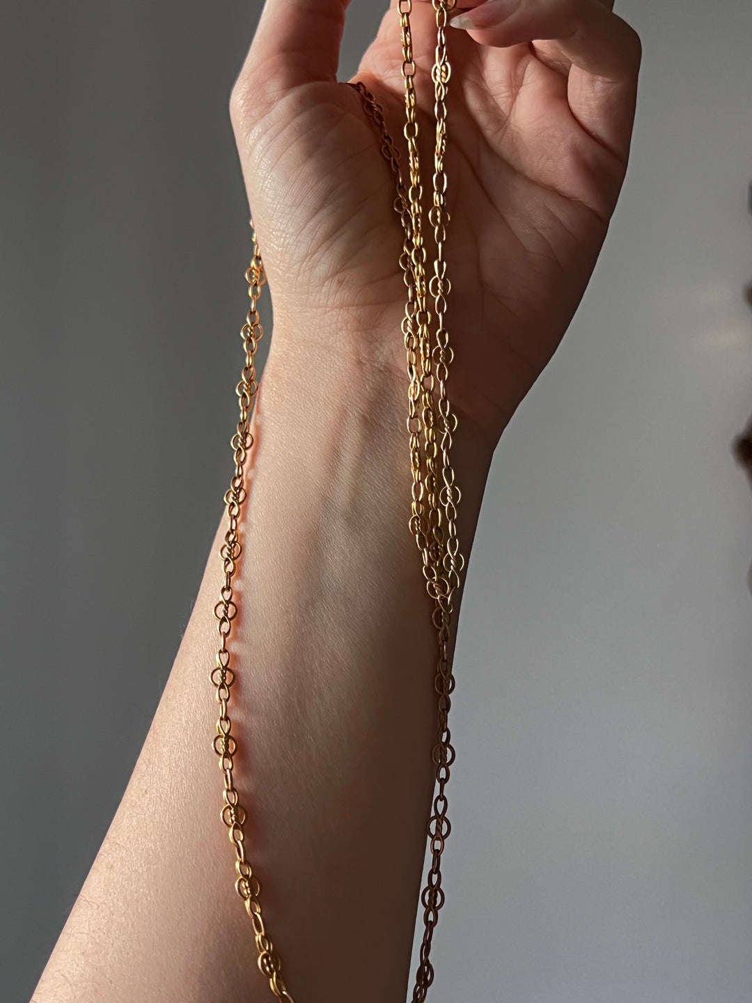 French Art Nouveau Long Chain circa 1900