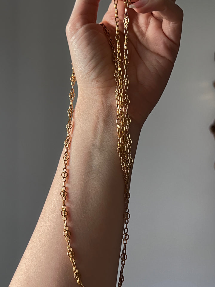 French Art Nouveau Long Chain circa 1900
