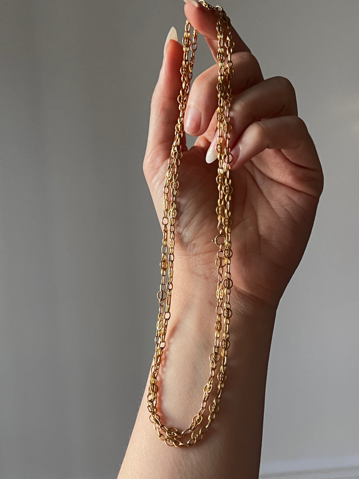 French Art Nouveau Long Chain circa 1900