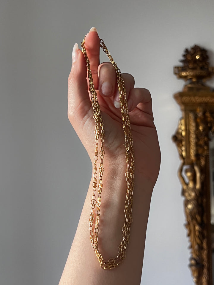 French Art Nouveau Long Chain circa 1900