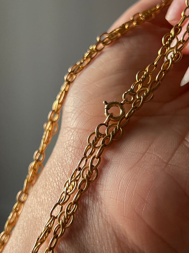 French Art Nouveau Long Chain circa 1900