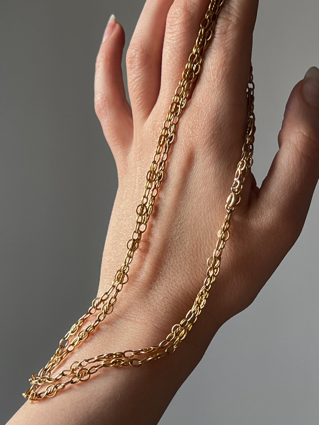 French Art Nouveau Long Chain circa 1900