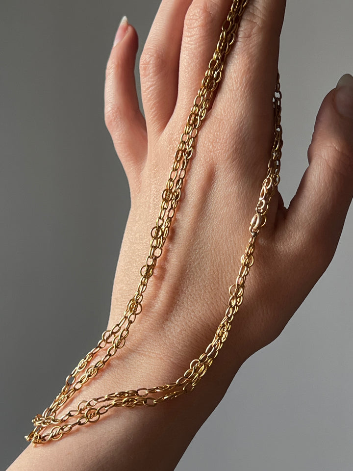 French Art Nouveau Long Chain circa 1900