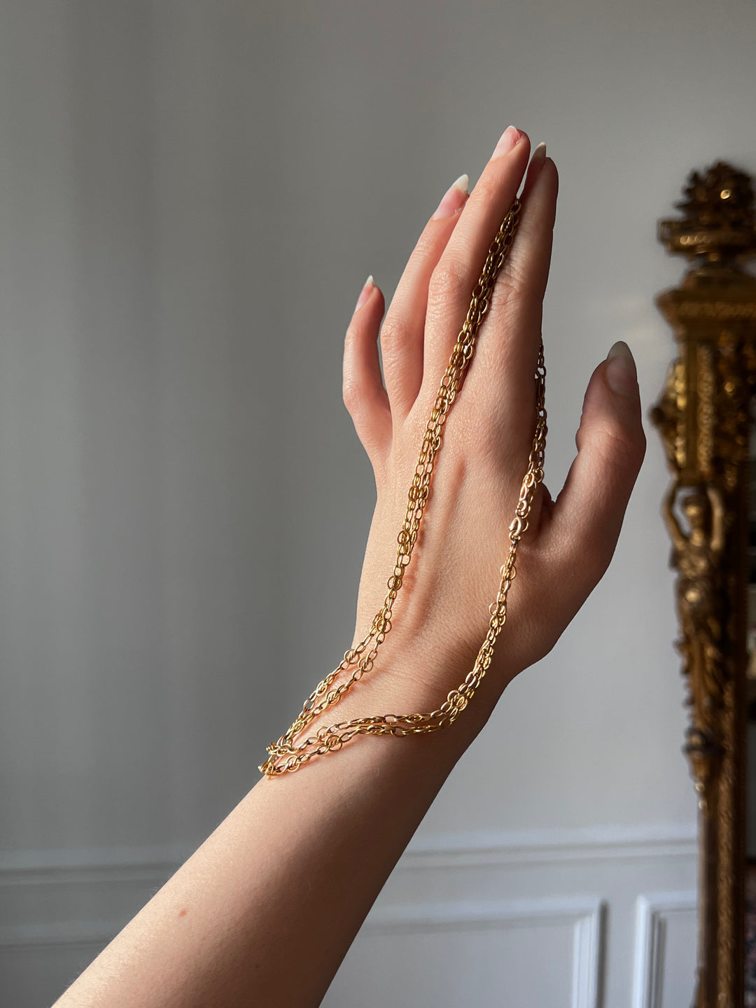French Art Nouveau Long Chain circa 1900