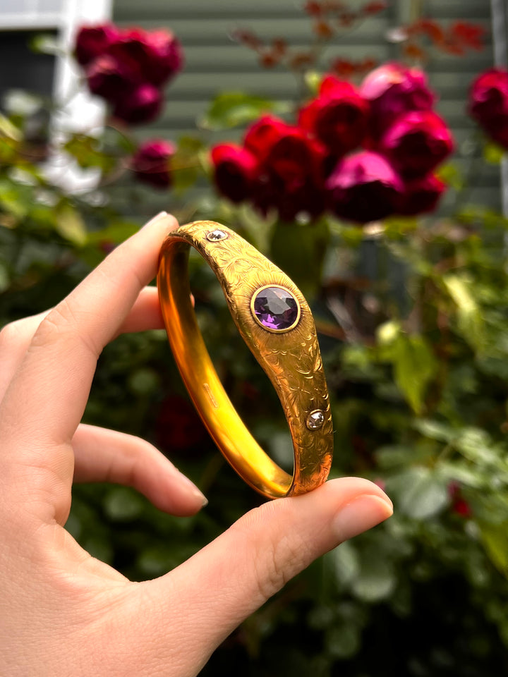 Superb Aesthetic Bangle Circa 1895 by WB Barthman