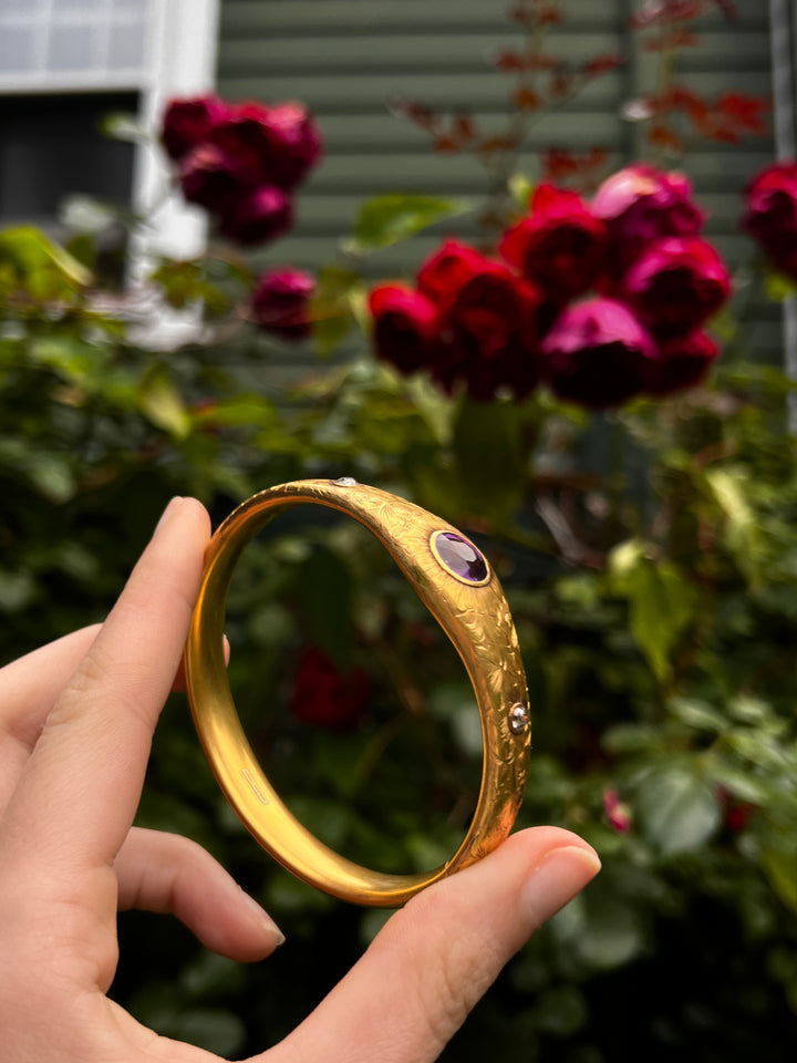 Superb Aesthetic Bangle Circa 1895 by WB Barthman