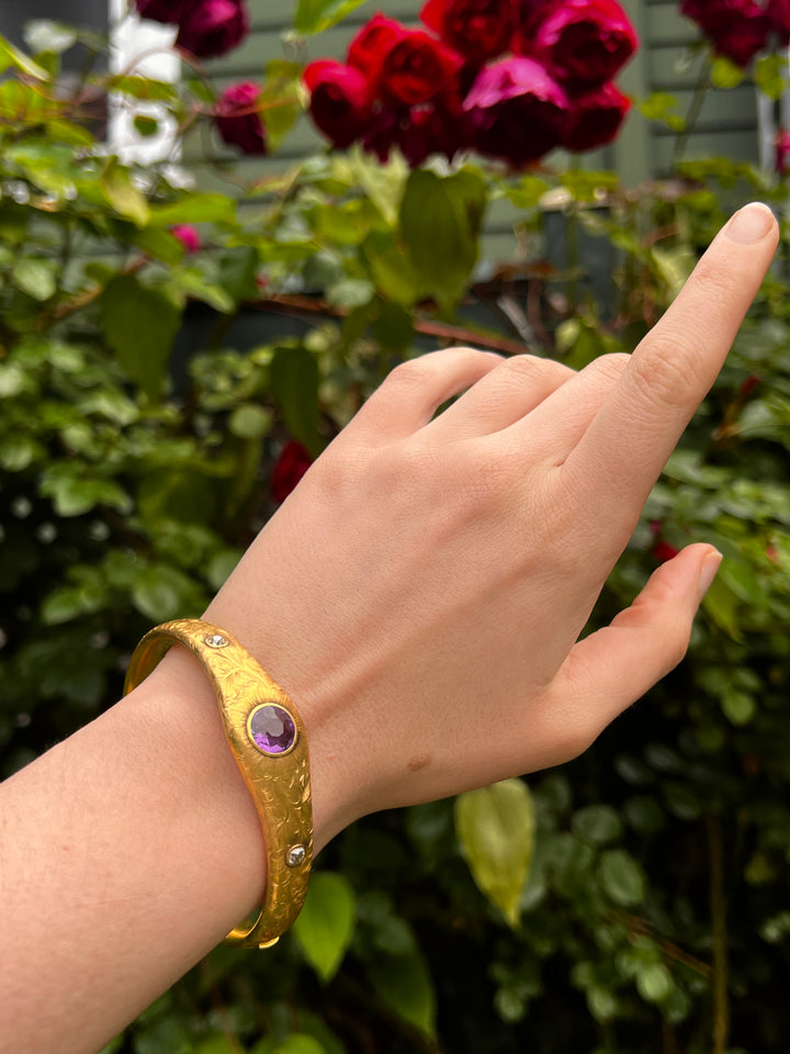 Superb Aesthetic Bangle Circa 1895 by WB Barthman
