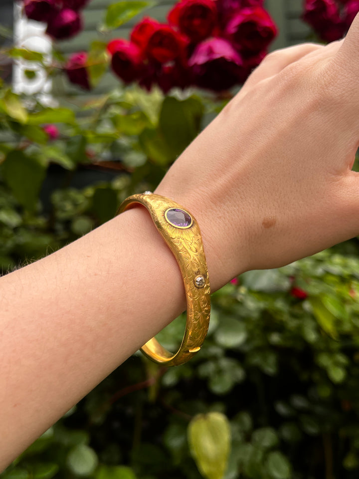 Superb Aesthetic Bangle Circa 1895 by WB Barthman