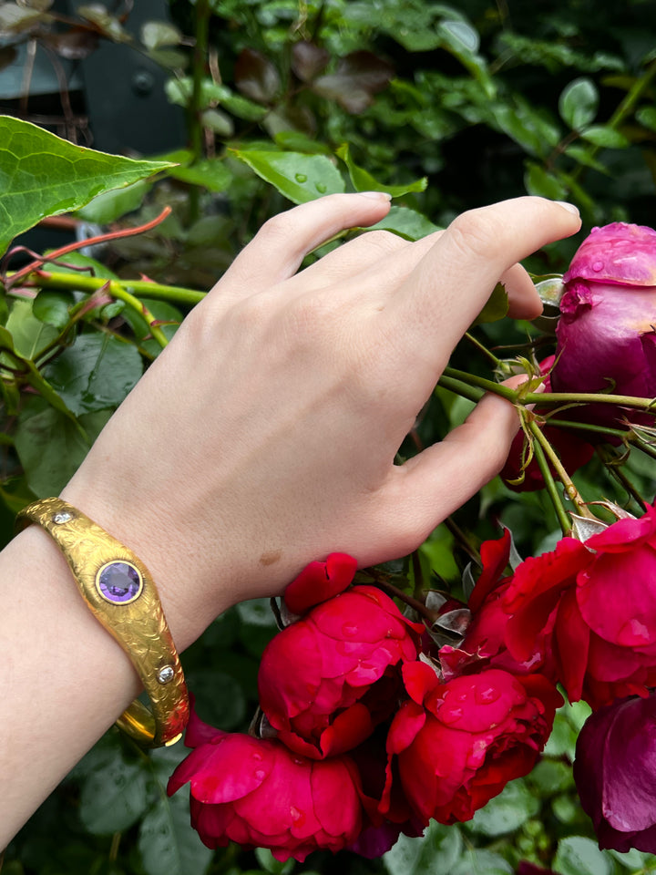 Superb Aesthetic Bangle Circa 1895 by WB Barthman