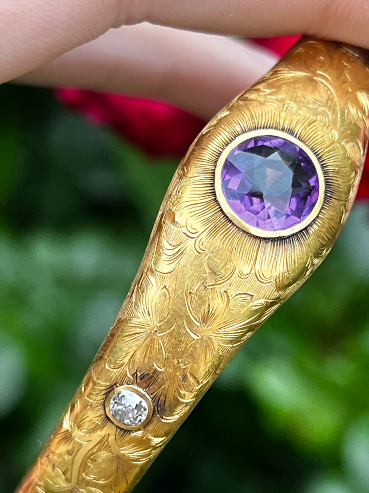 Superb Aesthetic Bangle Circa 1895 by WB Barthman