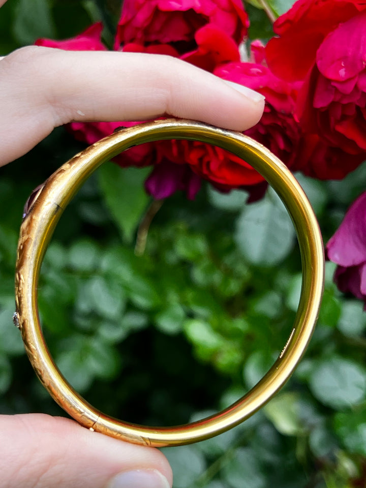 Superb Aesthetic Bangle Circa 1895 by WB Barthman
