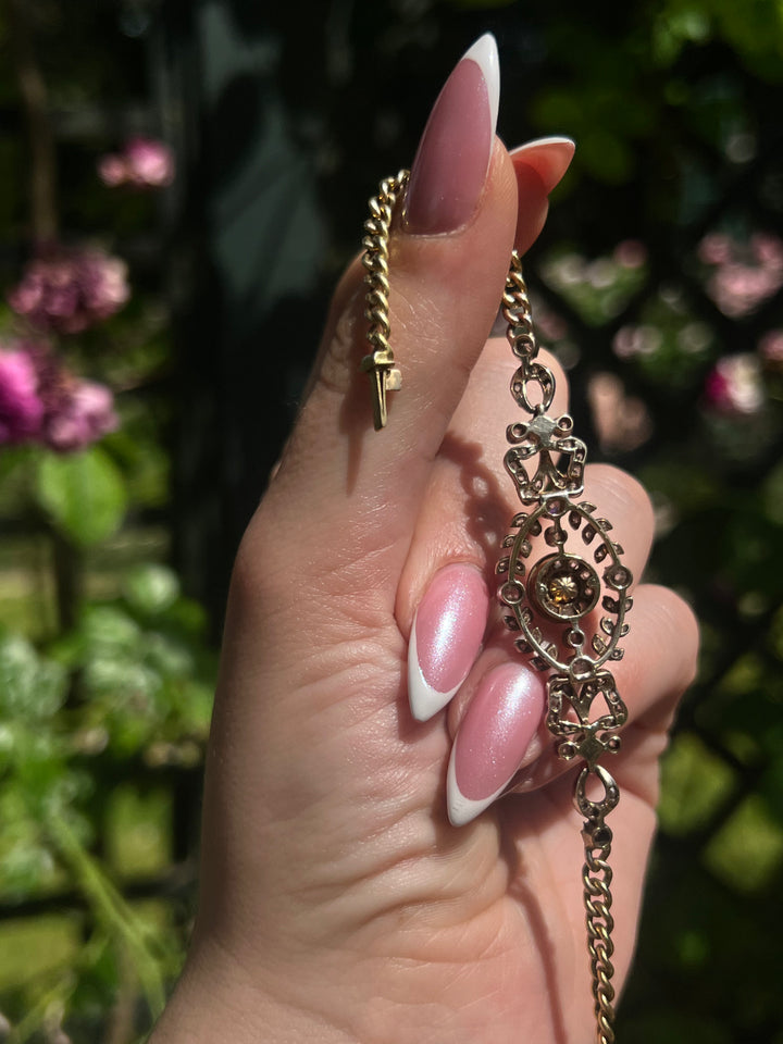 Exceptional English 18ct And Sterling Bracelet