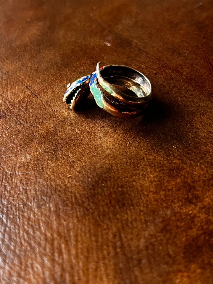 Superb 14ct And Enamel Snake C 1960