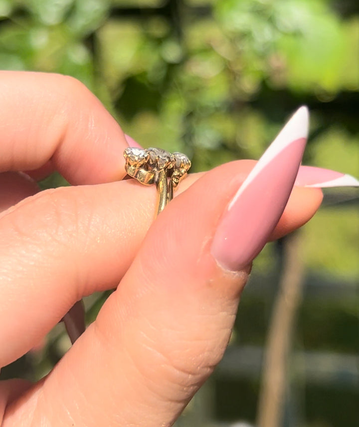 18ct Belle Epoque 3 Stone Diamond Ring