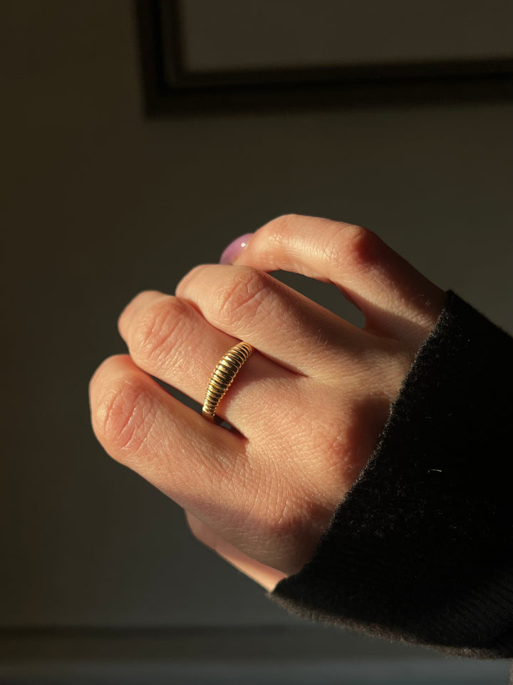 Vintage Golden Croissant Band