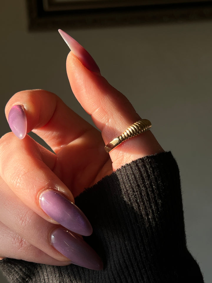 Vintage Golden Croissant Band