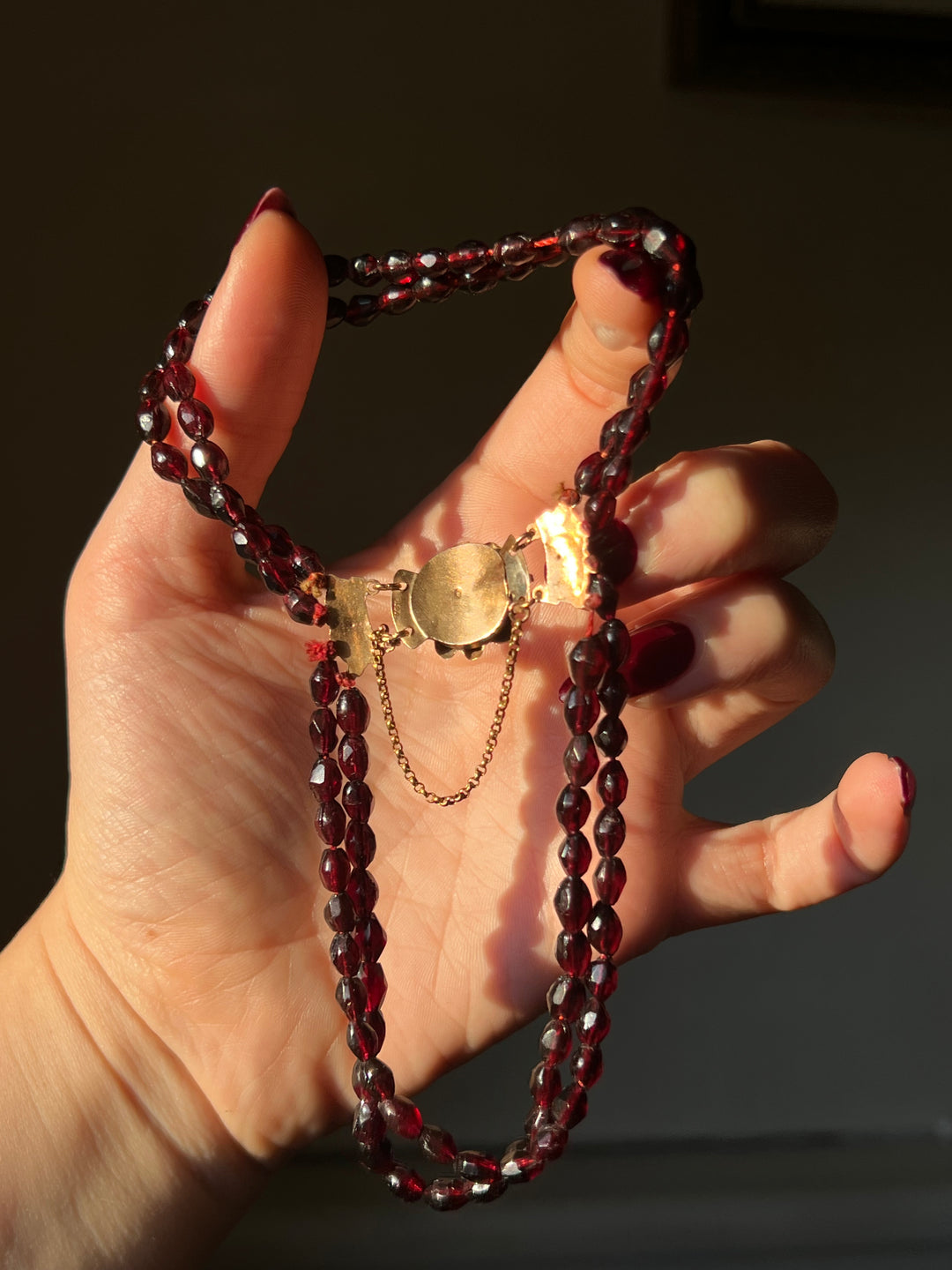 Garnet Bracelet of 4 Strands