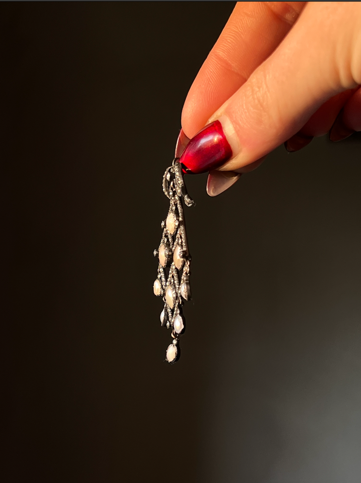18th Century Coque De Perle and Marcasite Pendant