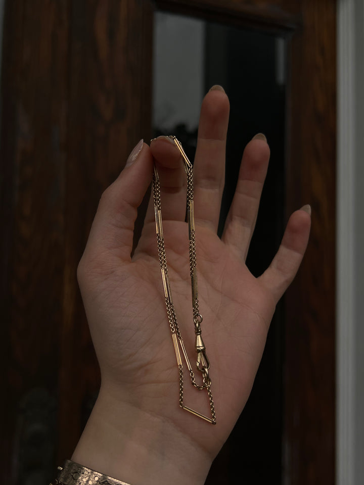 Stunning 18ct American Bar Chain 19”