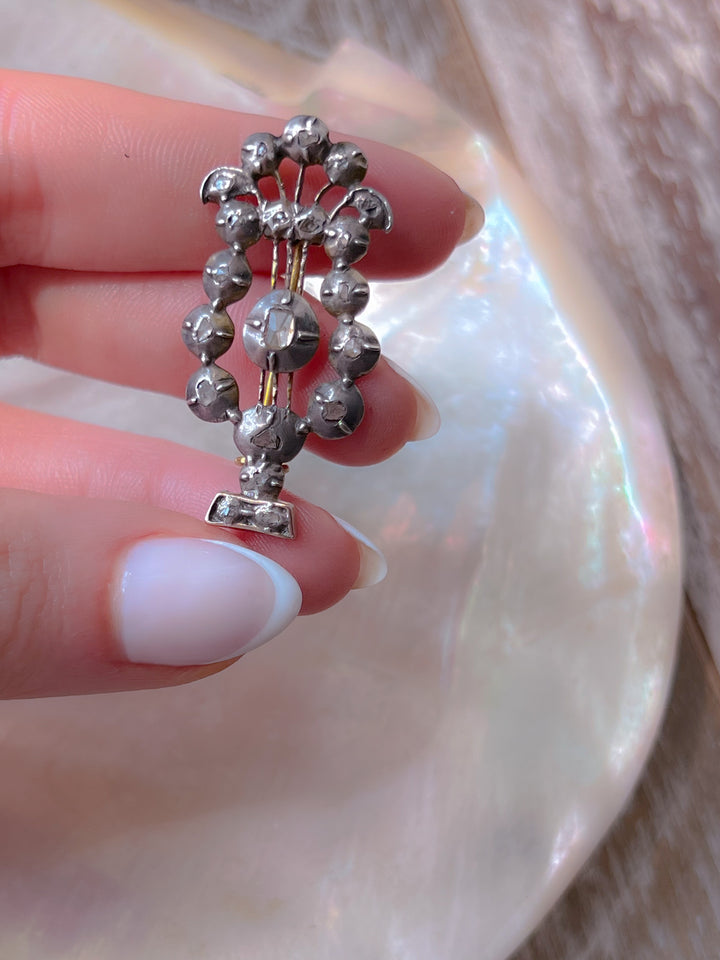 Extremely Rare Georgian Lyre//Giardinetti Brooch