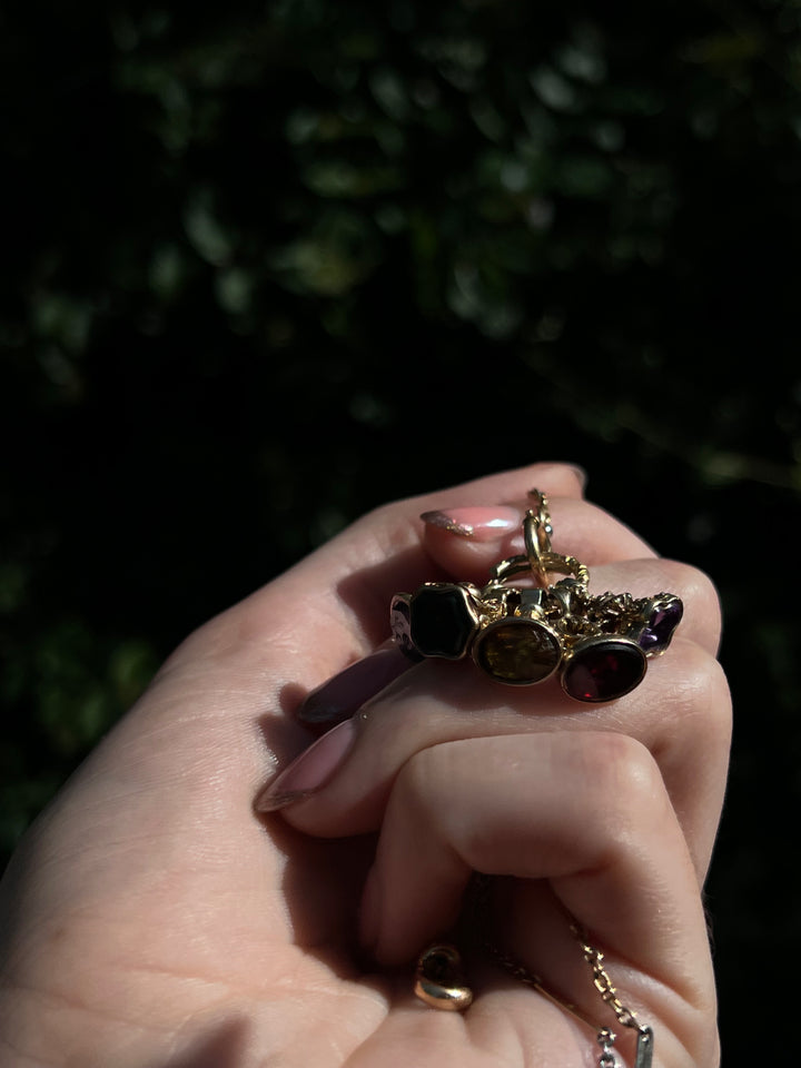 Rare All Original Georgian Writing Ring with 5 Fobs