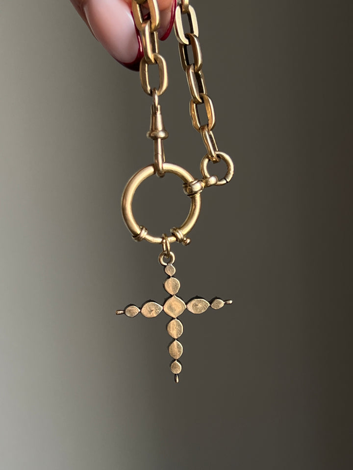 15ct Georgian Cross of Foiled Crystal