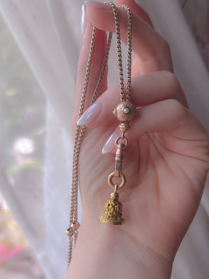 Outstanding Victorian Golden Nugget Fob