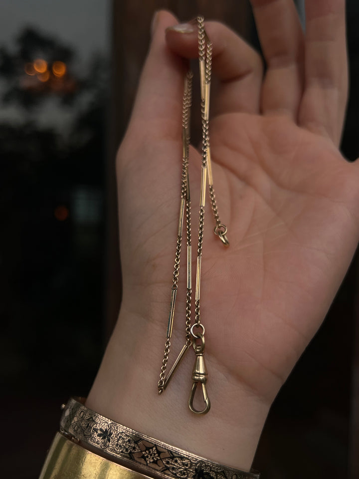 Stunning 18ct American Bar Chain 19”