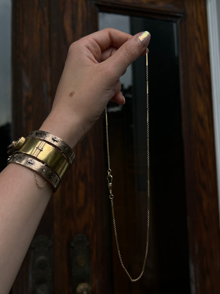 Stunning 18ct American Bar Chain 19”
