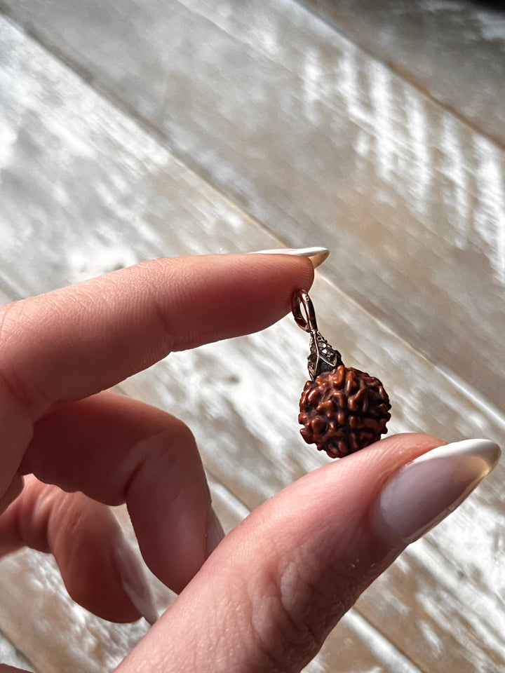 Delightful Nut Pendant With Diamonds in 18ct