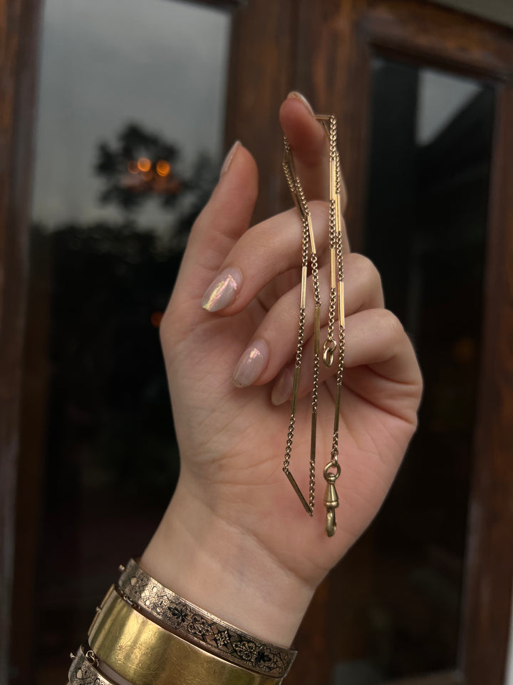 Stunning 18ct American Bar Chain 19”