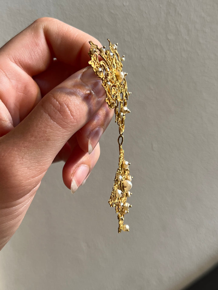 Outstanding Late 17th c Stomacher with Pearls