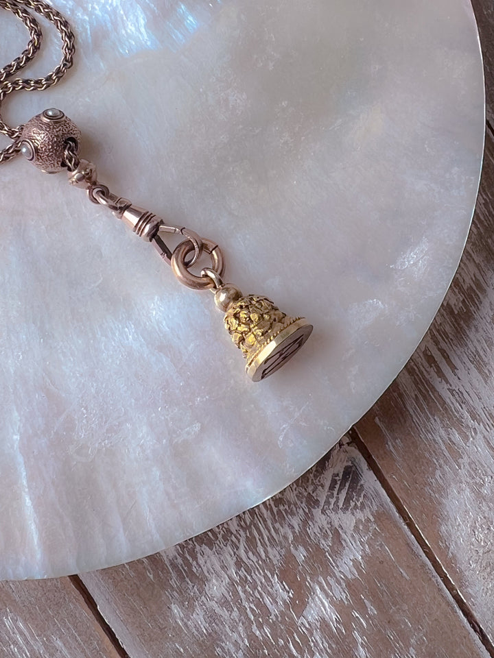 Outstanding Victorian Golden Nugget Fob