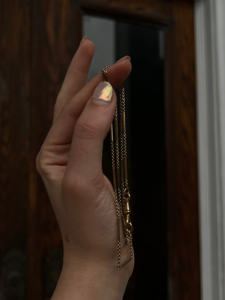Stunning 18ct American Bar Chain 19”