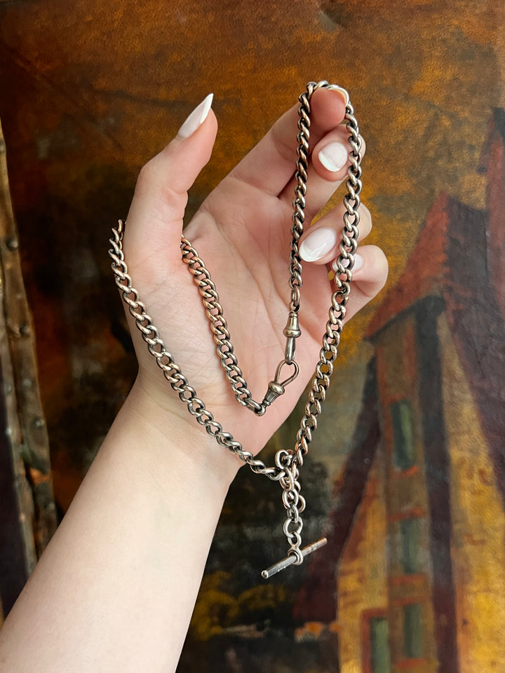 Outstanding 18.5” Victorian Sliding T-Bar Chain